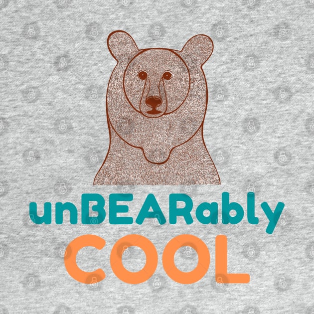 UnBEARably COOL - orange & blue by Green Paladin